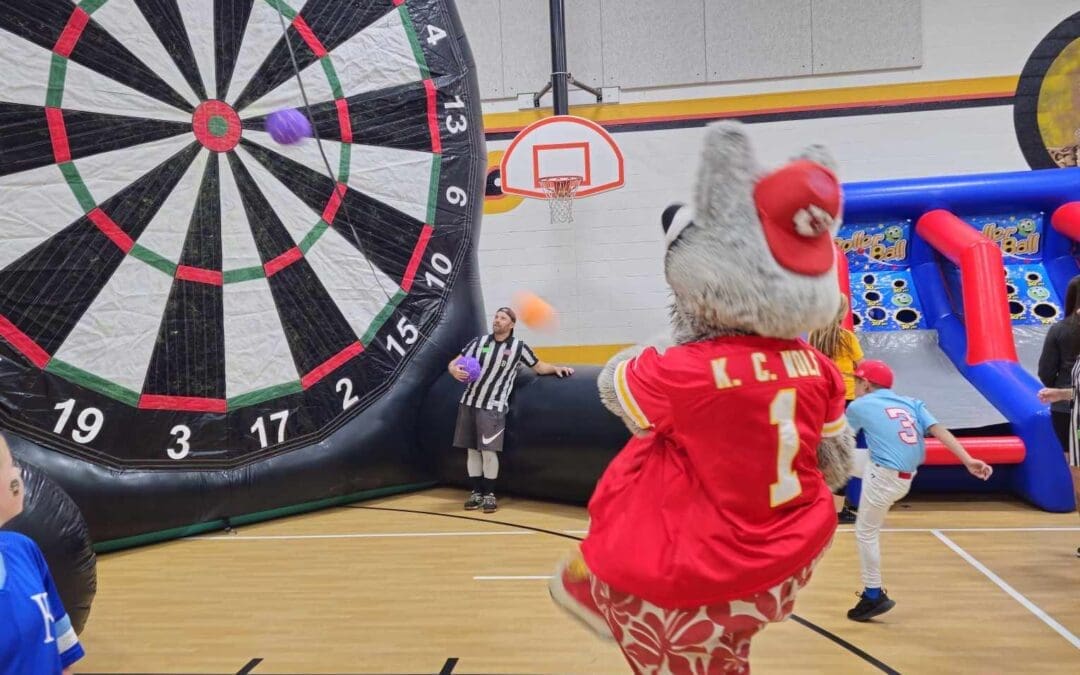 KC Wolf Rebound Inflatables at Lucy Franklin Elementary