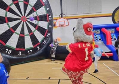 KC Wolf Rebound Inflatables at Lucy Franklin Elementary